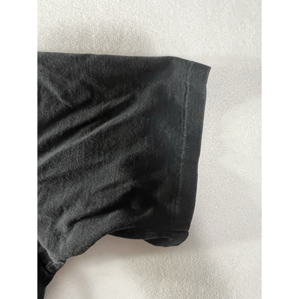 VTG Weekends Beachwear 80's 90's Retro Earth  Shirt Black Vintage Fade FLAW - Picture 6 of 9